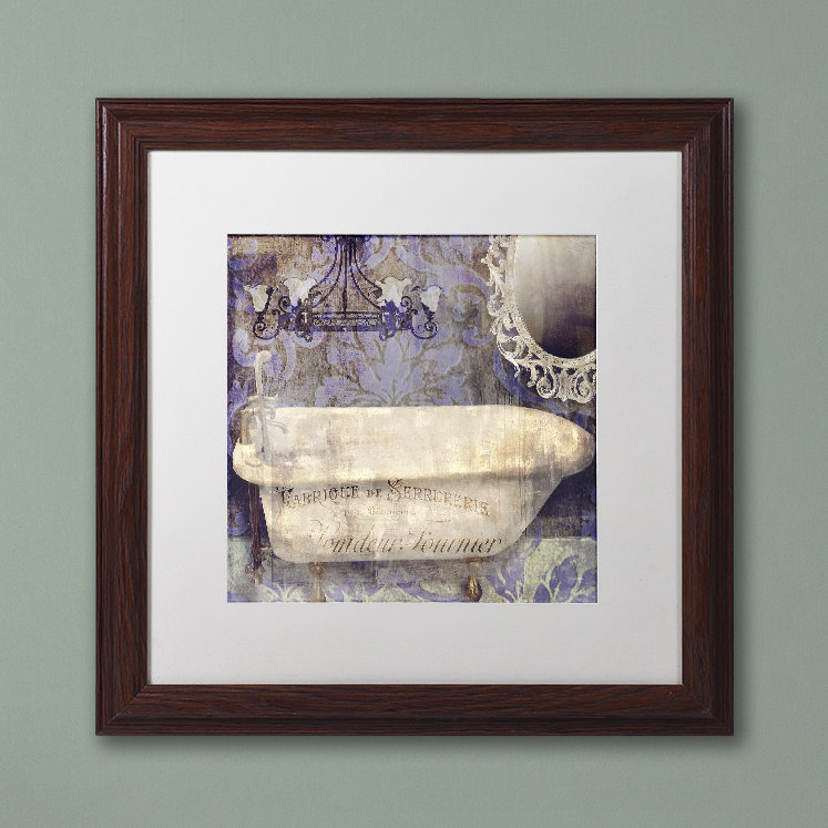 Jadaya «Le Bain Paris II» par Color Bakery, impression encadrée, H 16 po x l 16 po x P 0,5 po, Cadre noir, Blanc