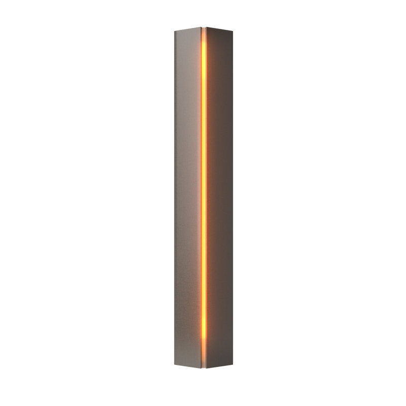 Gallery Dimmable 8 Lbs Flush Mount Scone, Dark Smoke, Amber