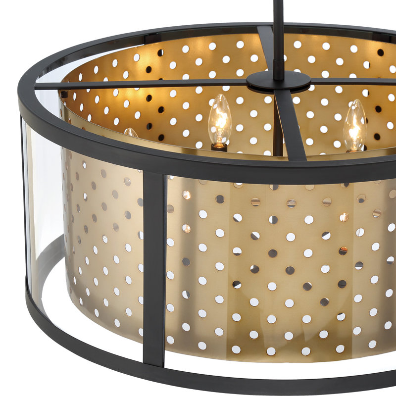 Luminaire suspendu 6 lt, Doré