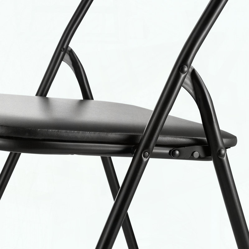 4 Pack Folding Chairs with Padded Cushion