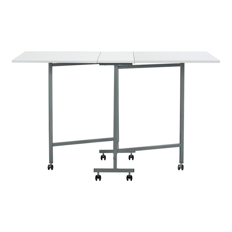 58.75'' x 36.5'' Foldable Craft Table with Wheels