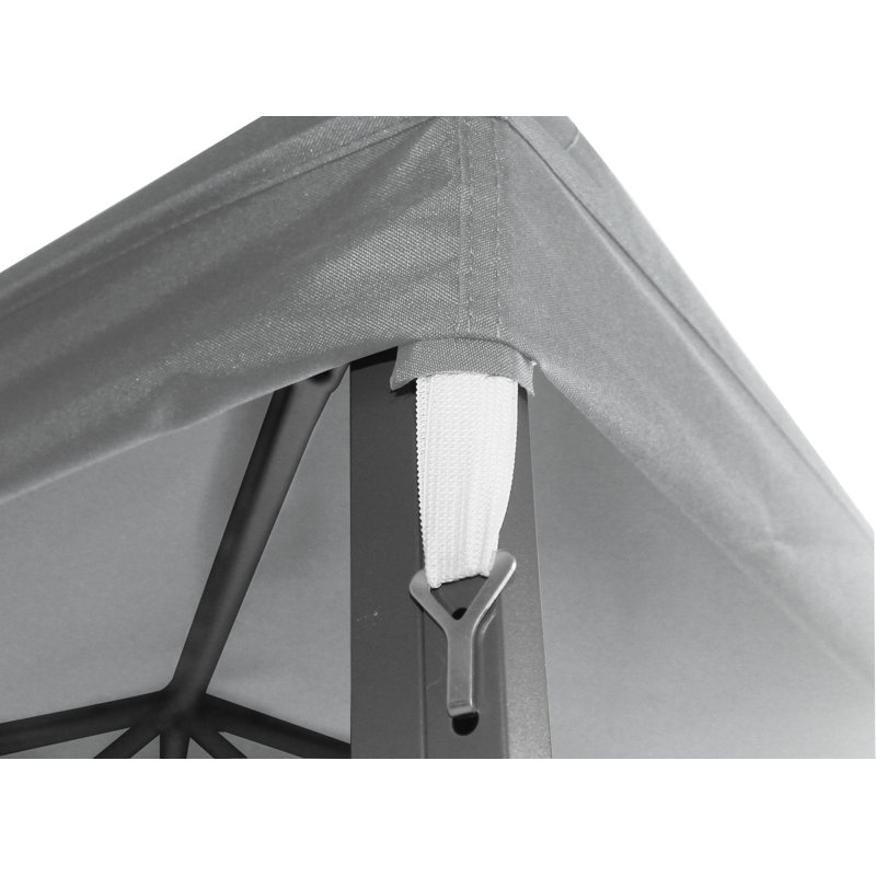 1-Tier Replacement Top Fabric for 3x3m Gazebo Pavilion Roof Canopy, Grey
