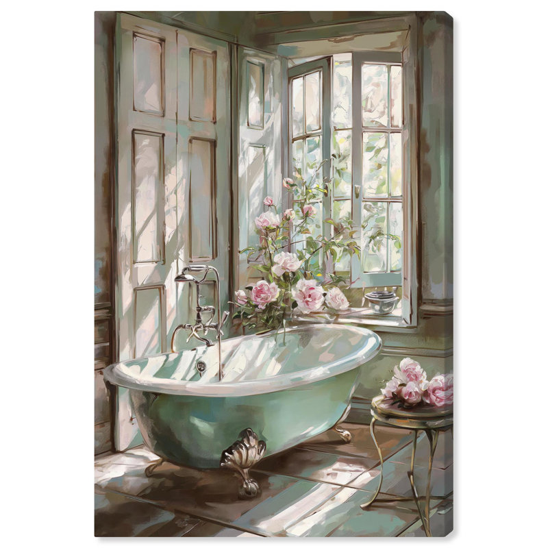 Spring Bliss Floral Wrapped Canvas Art in 45" x 30"
