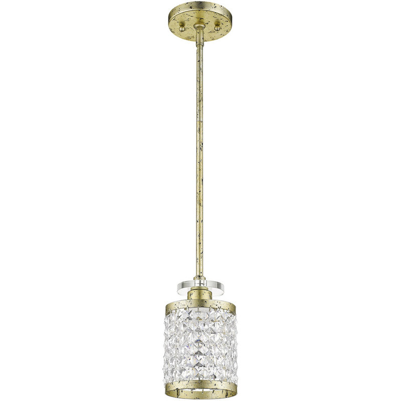 Belisle 1 - Light Cylinder Pendant, Winter Gold
