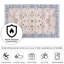Tapis floral lavable doux à la mode pour décoration de dortoir-1862655051