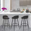 Ackeron Upholstered Counter Stool with Metal Frame-339416064