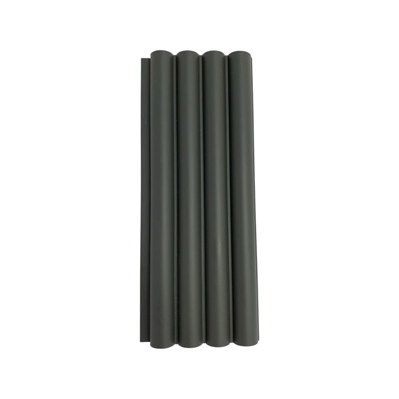 Panneau mural 3D 3,94 po x 110 po, Gris tempête doux au toucher mat