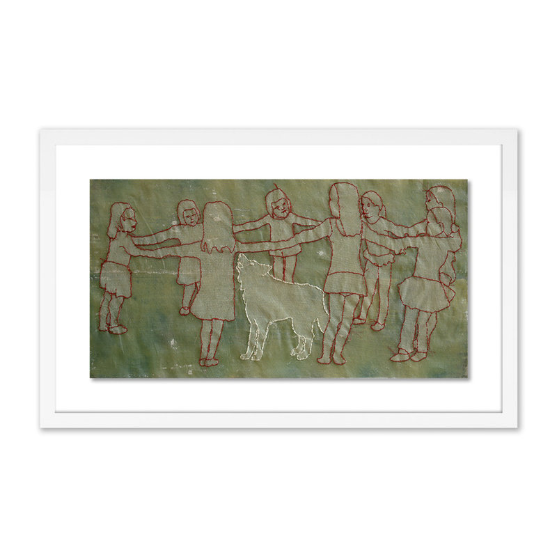Jericho Print by Karin Bos, White, 15" H x 24" W x 1.5" D