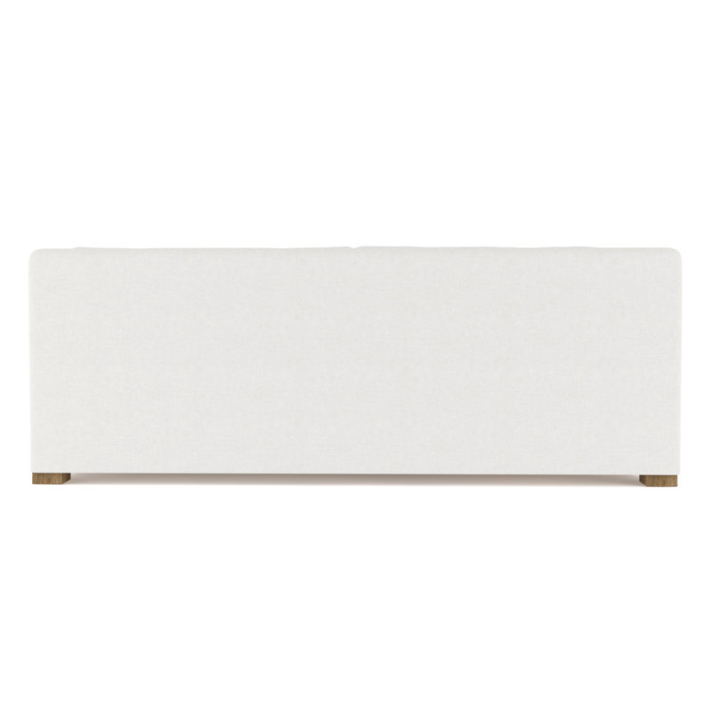 Crosby Slope Arm Sofa, 32.5" H x 96" W x 38" D, Weathered, Box Weave Linen Blanc