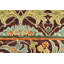 Tapis de couloir 3 x 20 bourgogne inspiré de William Morris-115622404