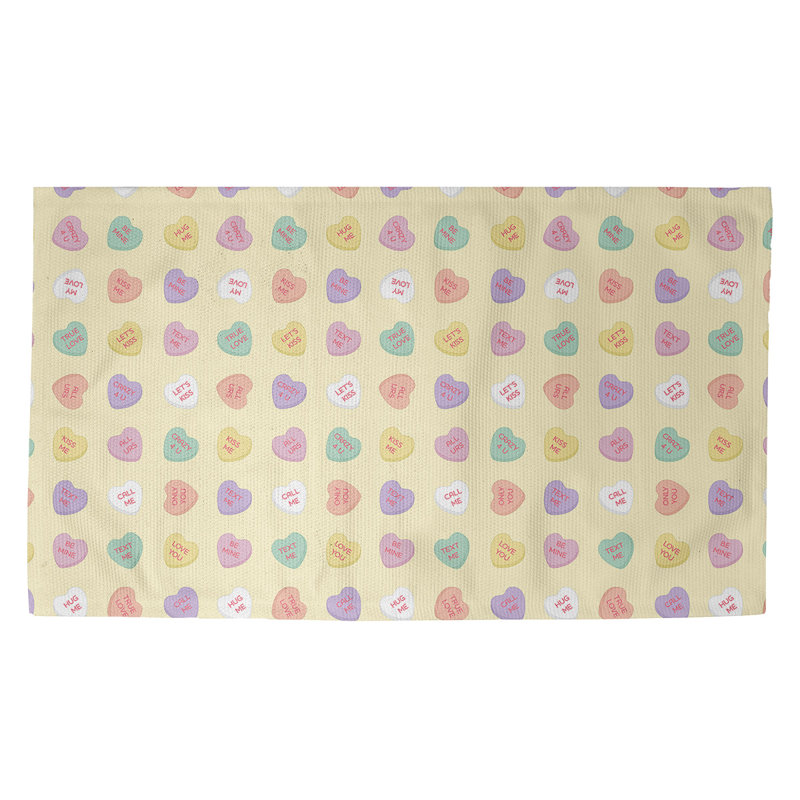 Tapis jaune/mauve/rouge fait main, Rectangle 5 pi x 7 pi