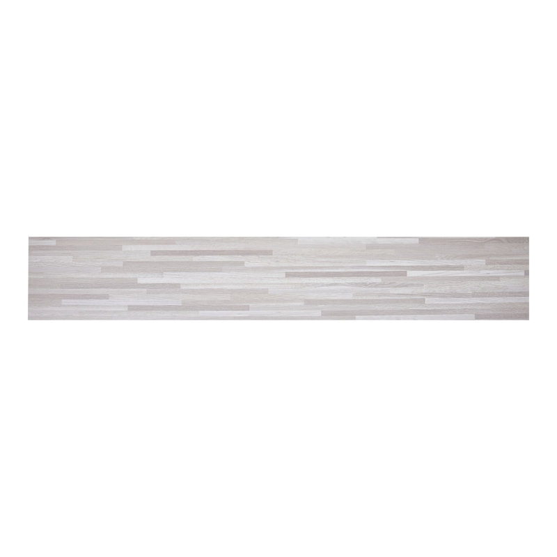 15.2 x 91.5cm 36Pcs Self Adhesive PVC Flooring, Grey