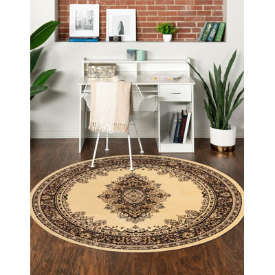 Tapis oriental noir Balthrop
