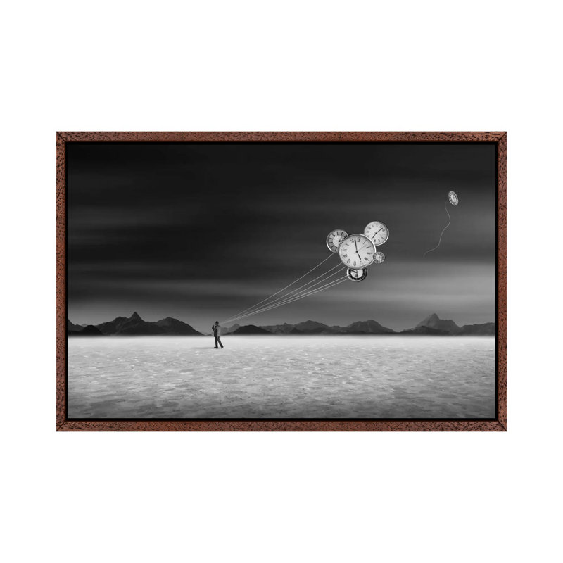 Time Keeper by Swarnendu Ghosh - Print on Canvas, 152.5 cm H x 101.5 cm W, Classic Brown Wood Framed