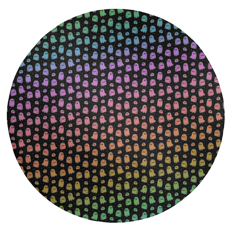 Tapis de zone rose ghosts, Rond 5 pi