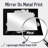 White And Black Peony Elegance I - Peonies Accent Wall Mirror - Printed On Metal-1395752455