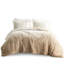 Doux édredon à poils longs ombre naturelle douillette Cozy