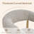 Upholstered Side Dining Armchair With Solid Wood Legs-1385477829