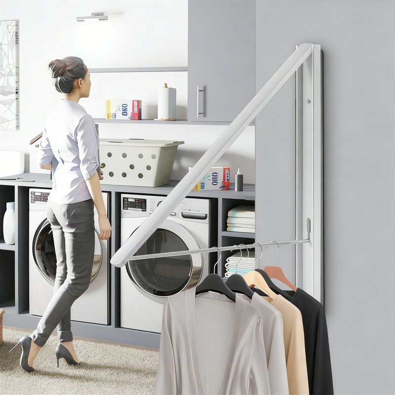 Metal Foldable Wall-Mounted Drying Rack