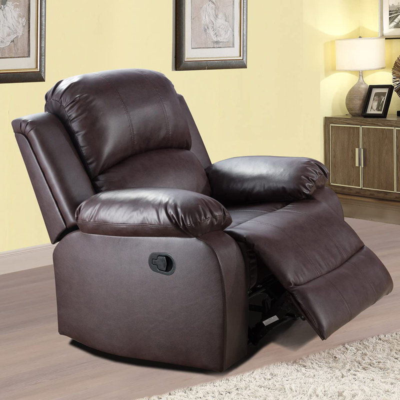 Fauteuil inclinable Pu et Pvc, Brown
