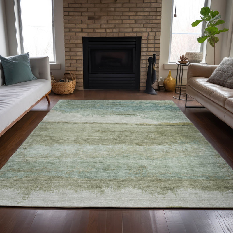 Machine Washable Indoor/Outdoor Oden ACN2156 Modern Rug, Rectangulaire 3 pi x 5 pi