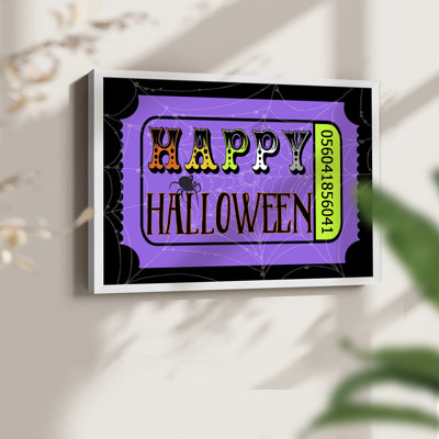 Carte de joyeux Halloween - reproduction encadrée