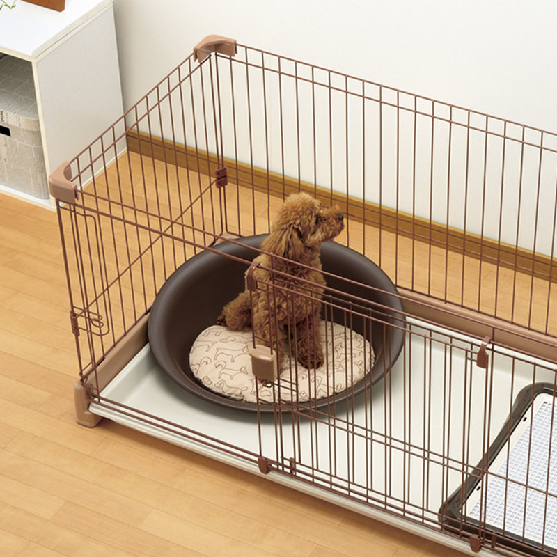 Oval Pet Bed Mat/Pad, Medium (26.4" W x 19.9" D x 8.3" H), Chocolate/Cream