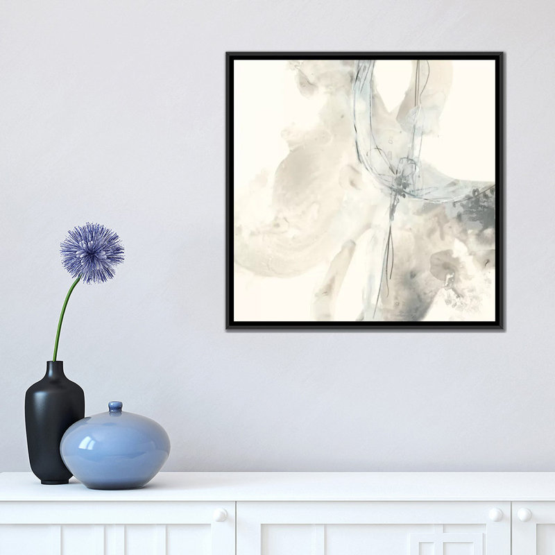 « divination iii », reproduction sur toile, H 18 po x l 18 po x P 1,5 po, Toile avec cadre noir, Pas de tapis