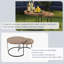 Ensemble de patio en osier 4 pièces 4 pièces: canapé 3 places, 2 chaises, table basse avec coussins - parfait pour la piscine et la cour-1483253315
