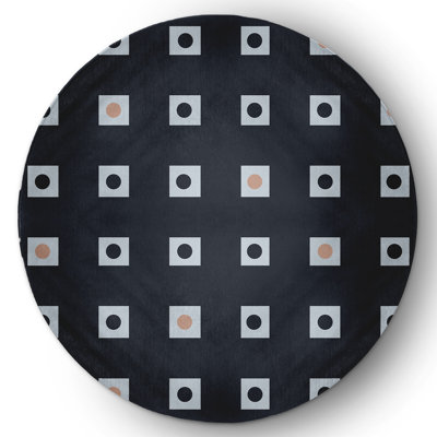 Chenille Geometric Indoor / Outdoor Rug