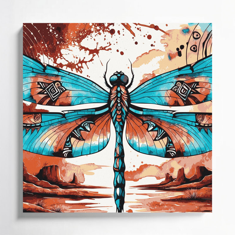 Art mural sur toile 24 "Southwestern Animals", H 32 po x l 32 po