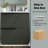 30" Bathroom Vanity with Ceramic Sink & Full-Extension Soft Close Undermount Drawers, Fluted Panel Design, Black Finish-1091699651