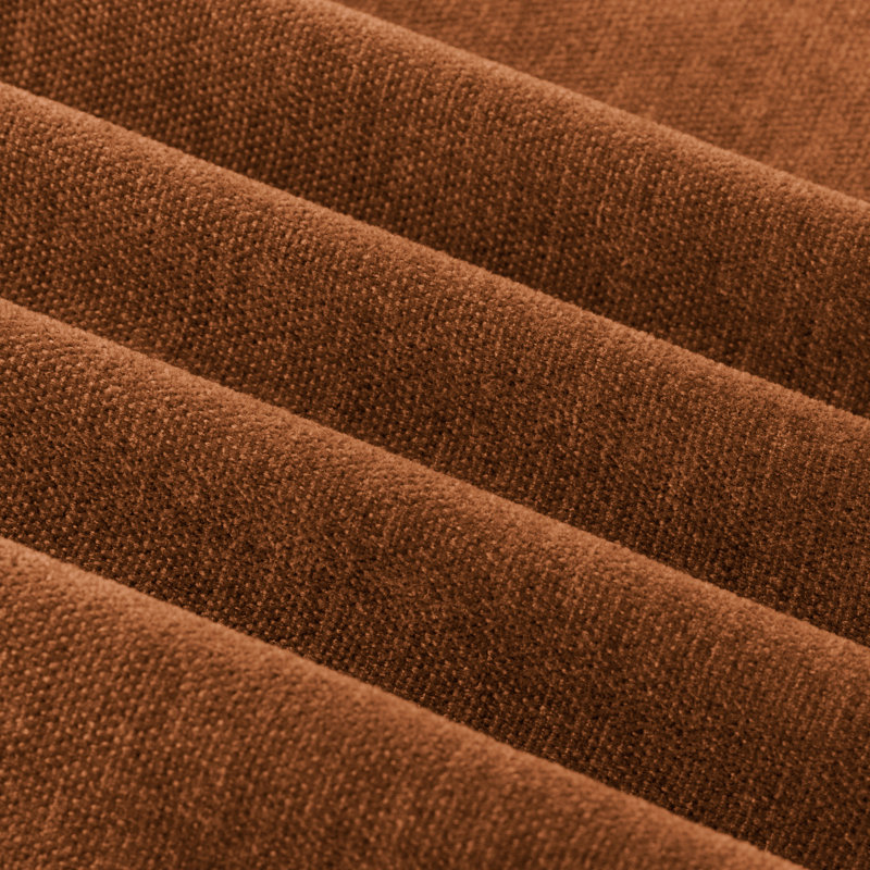 Soft Chenille Blackout Curtain Panel Pair, 168cm Width x 183cm Drop, Orange