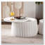 Ensemble de tables de rangement rondes blanches
