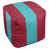 Rouge / bleu sarcelle
