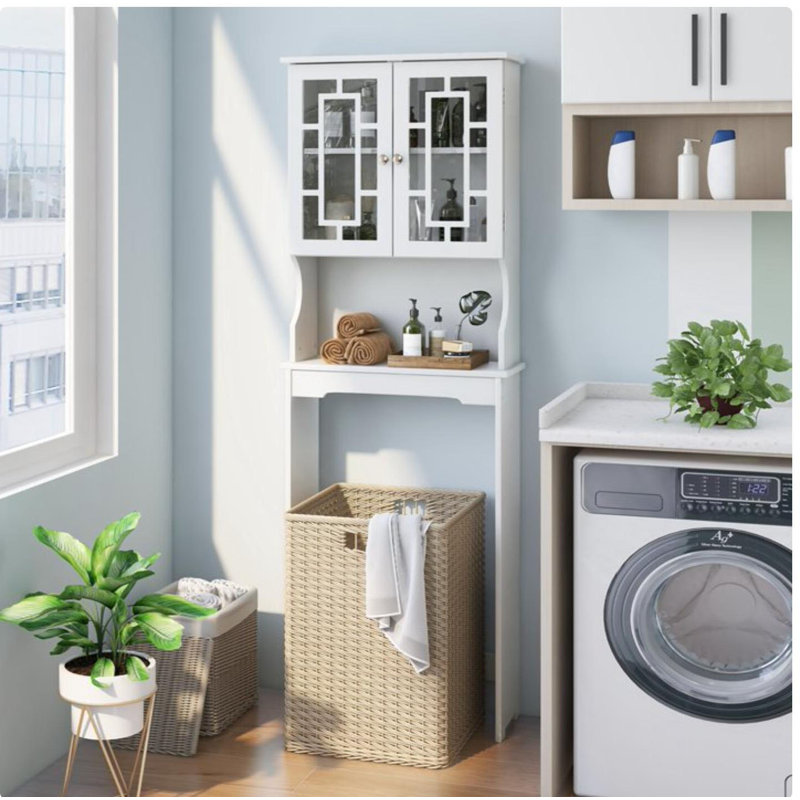 Armoire de rangement pour salle de bain, Blanc