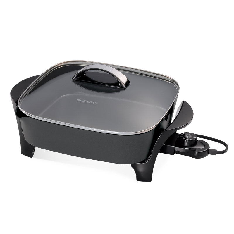 Presto 12" Electric Skillet With Glass Lid