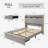 Galaxy Aurora Bed Frame with 2 Storage Drawers and Diamond Tufted Upholstered Storage Headboard-335020439-335020433