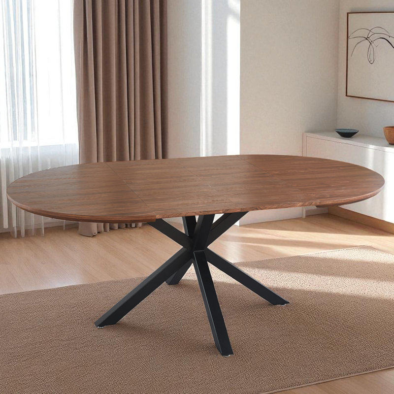 Extendable Dining Table With 2 Removable Leaves