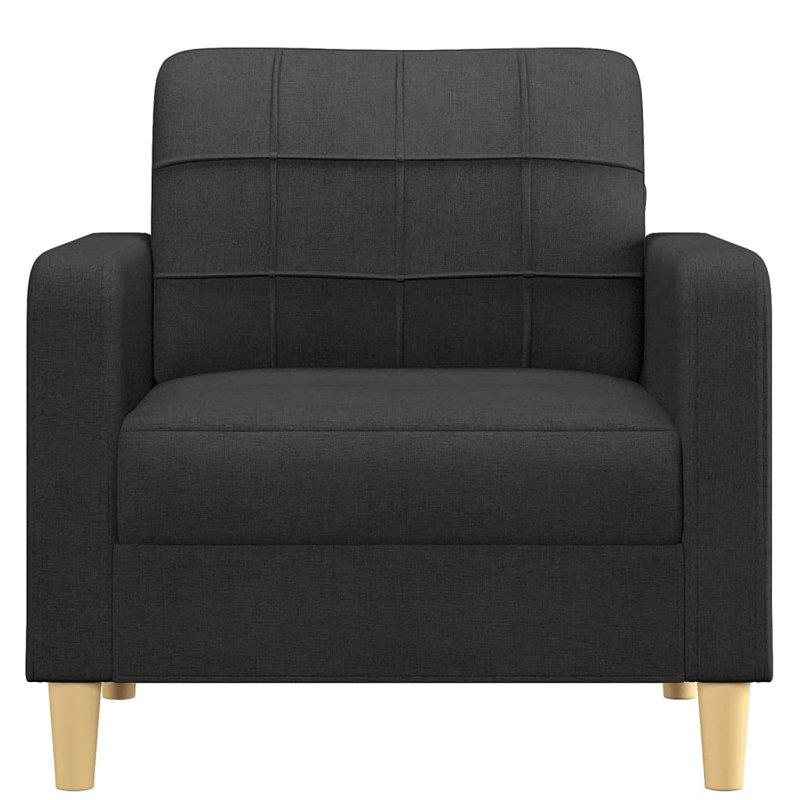 Pemberly Upholstered Armchair, Black 100% Polyester