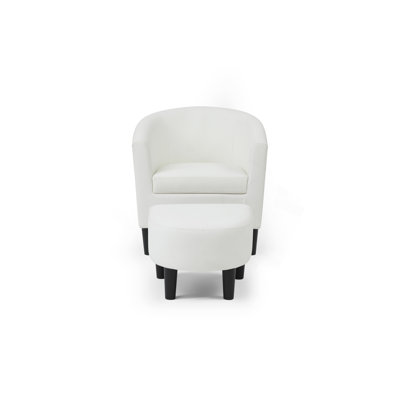 Salem Solid Wood Chair With Ottoman