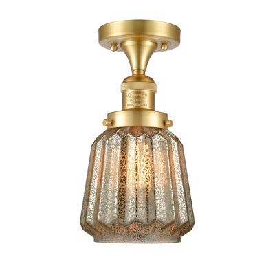 Vinson Glass Semi Flush Mount