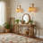 Handwoven Bamboo Rattan Wall Sconce With Solid Wood Base, Boho Farmhouse Wall Mounted Light, E26 Wall Lamp For Bedroom, Living Room Or Kitchen