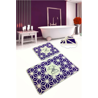 Velour Non-Slip Bath Mat