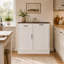 Armoire à poubelle inclinable, armoire à poubelle pour la cuisine, armoire en bois avec poubelle - blanc-106934503