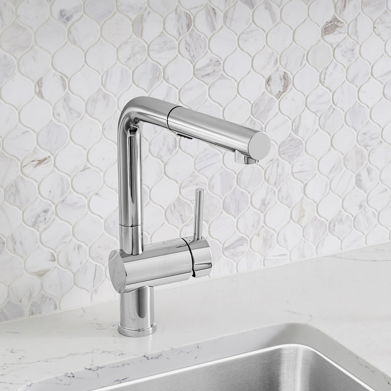 Linus Low Arc Pull-Out Dual-Spray Kitchen Faucet, Chrome