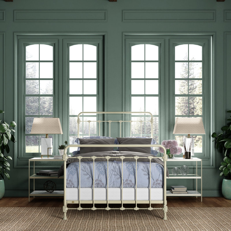 160 Picket Fence Bed | Complete Standard, Full, Gloss Off-White