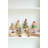 SET OF SIX FELT CHRISTMAS TREES