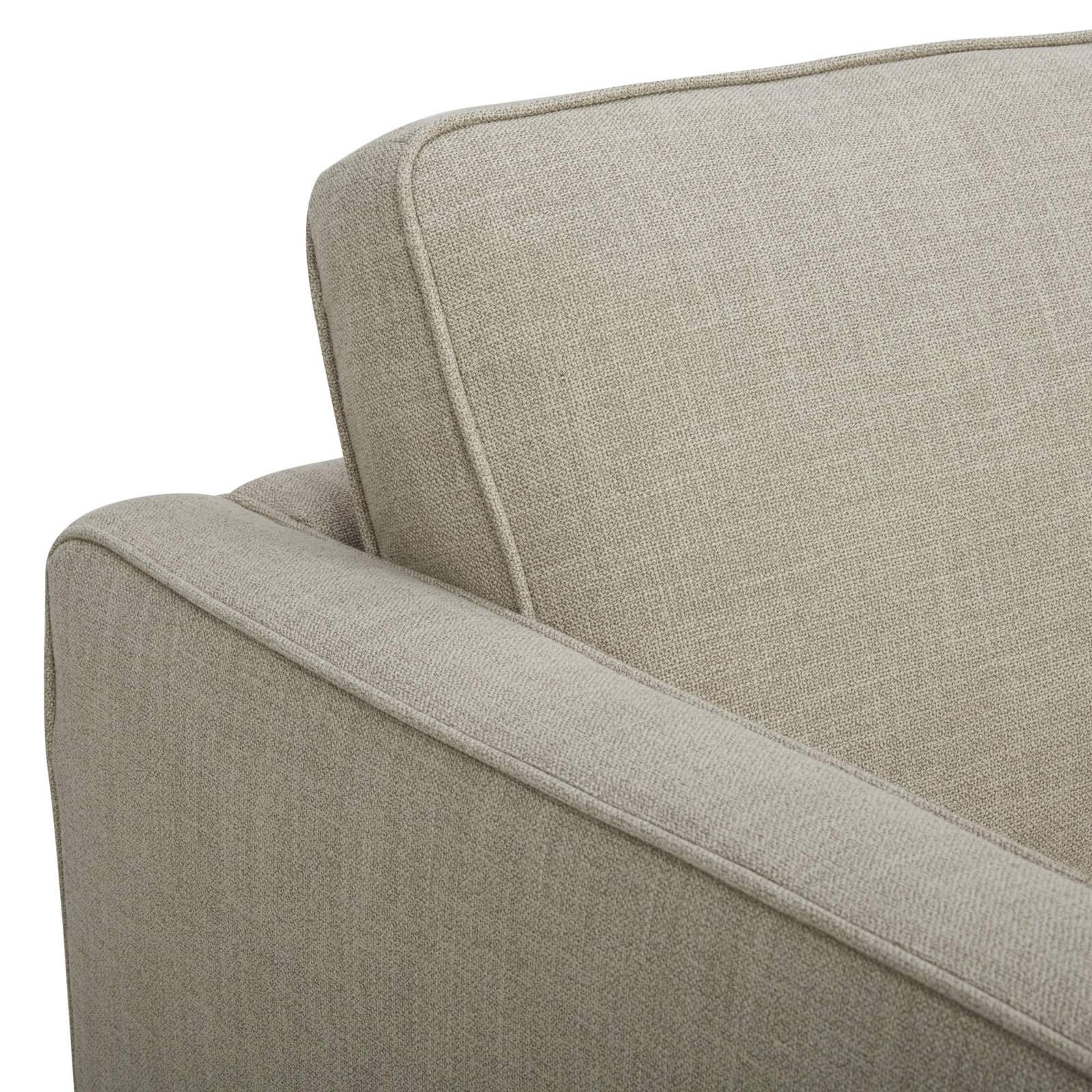 Bobbi 73'' Upholstered Loveseat, Effie Flax Performance Weave