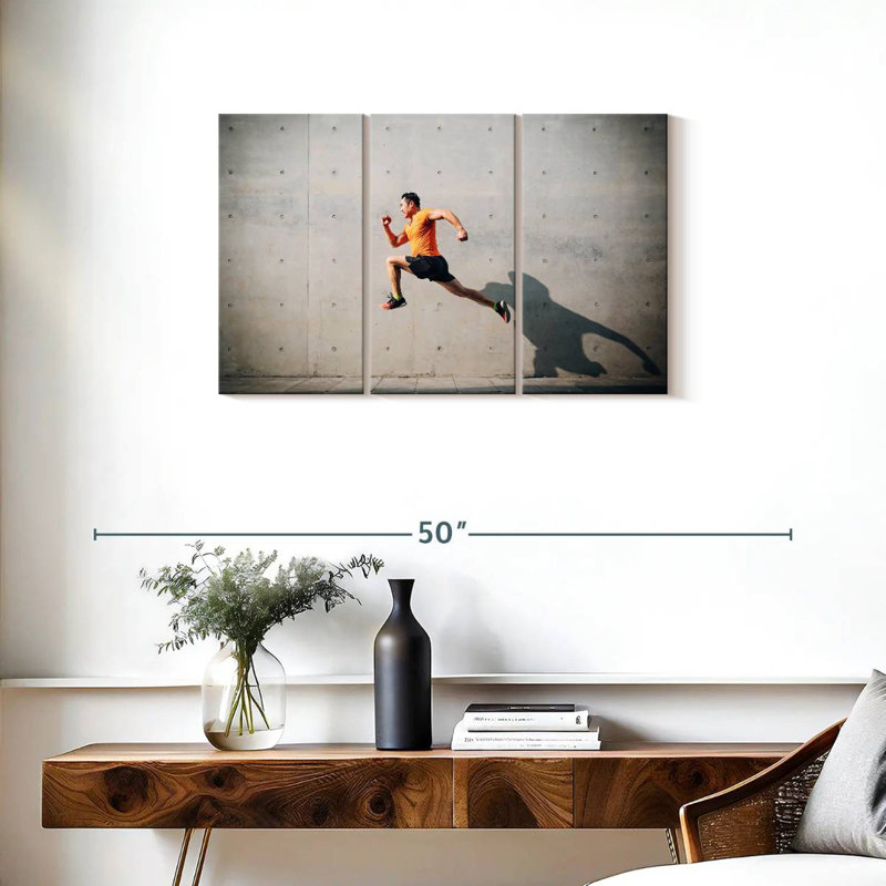 Jumping Man, 20" H x 33" W